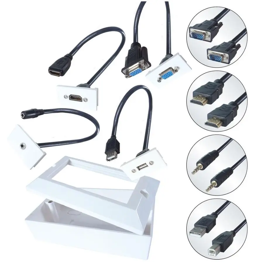 CONNEKT GEAR Snap-In AV Kit met 3m Kabels