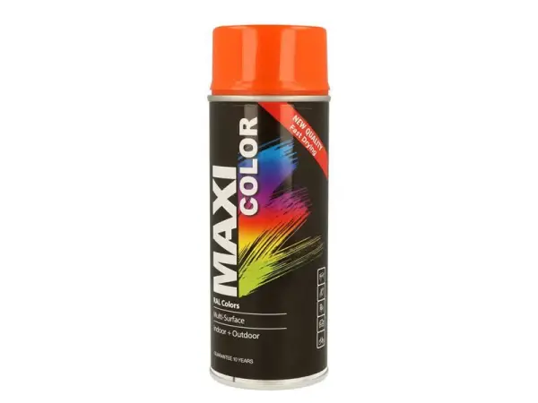 MAXICOLOR Gloss Spray Paint, Pure Orange RAL2004, 400ml