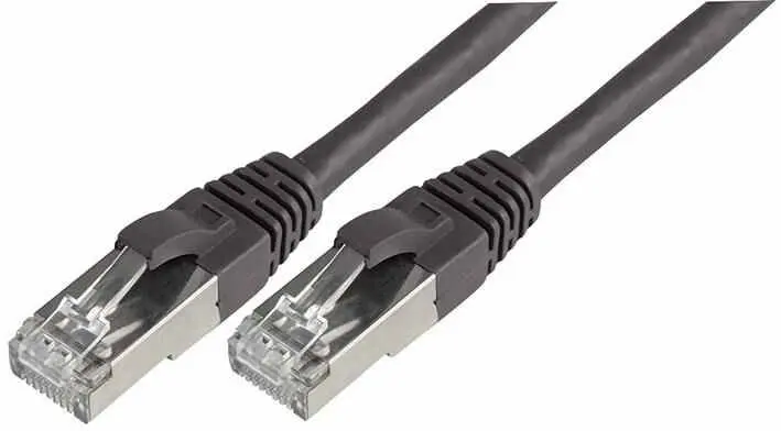 CONNECTIX Cat6a SFTP Ethernet Patchkabel, 0,5m, Zwart