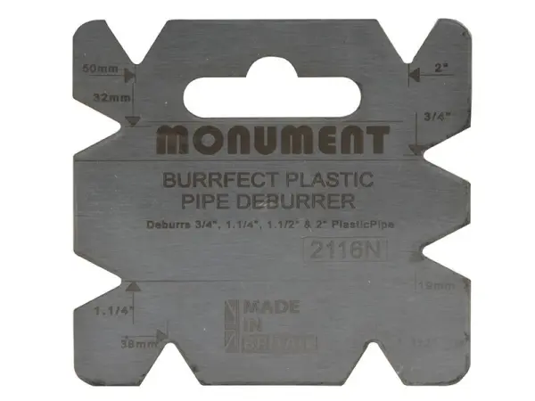 Monument 2116N Burrfect® Square Deburrer for Plastic Pipes