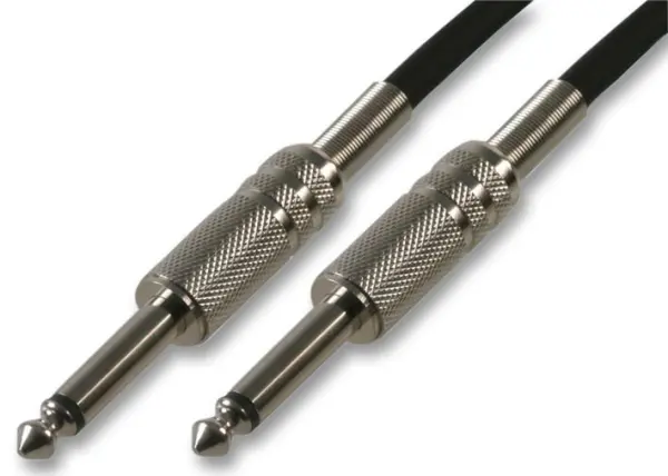 Pro Signal UK 6.35mm (1/4') Mono Jack to Jack Guitar Lead, 3m Black