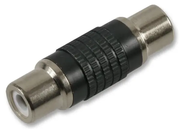 PRO SIGNAL Phono/RCA-Kupplung mit nickelbeschichteten Kontakten