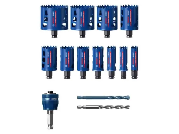 Bosch EXPERT Multi Material Hole Saw Set, 14 Piece