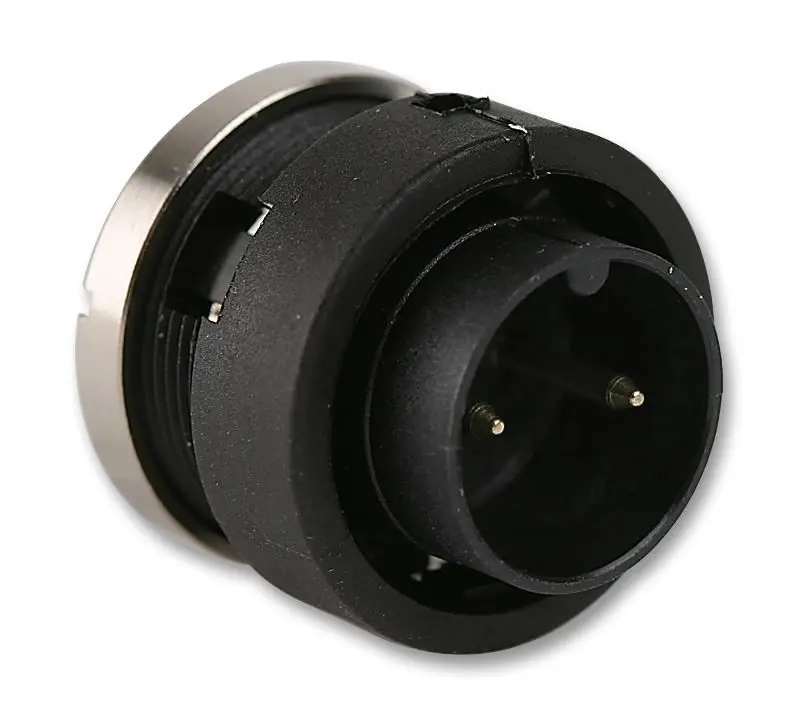 BINDER 2-Way Panel Mount Plug, Nylon Body, 678 Series