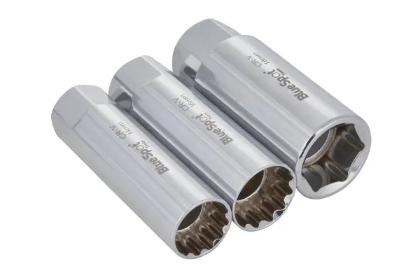 Blue Spot Tools 3件套3/8薄壁火花塞套筒 (14, 16, 18mm)