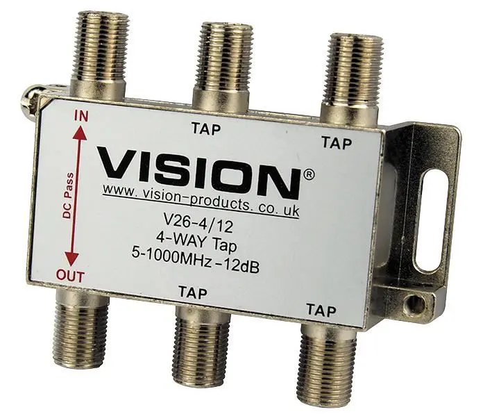VISION 4路12dB MATV分配器 V26-4/12