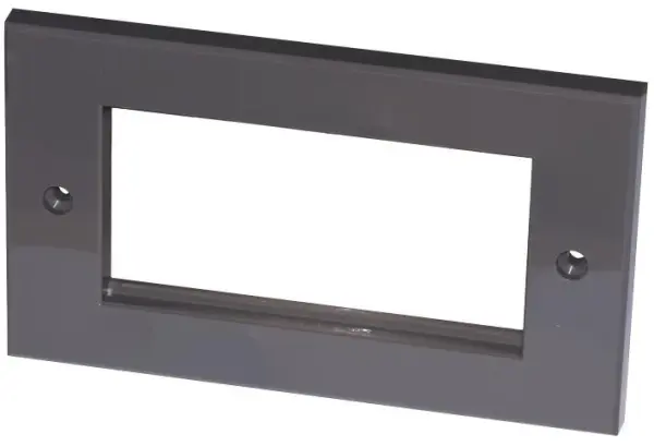 CONNECTIX CABLING SYSTEMS Placa Dupla 4 Módulos Euro DDA, Cinza