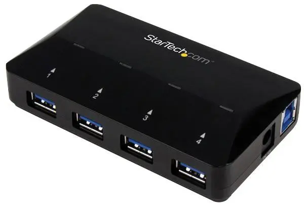 STARTECH 4-Port USB 3.0 Hub with 2.4A Fast Charging