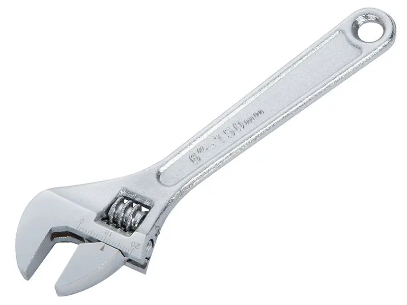 BlueSpot 250mm Adjustable Wrench, Chrome-Plated Steel