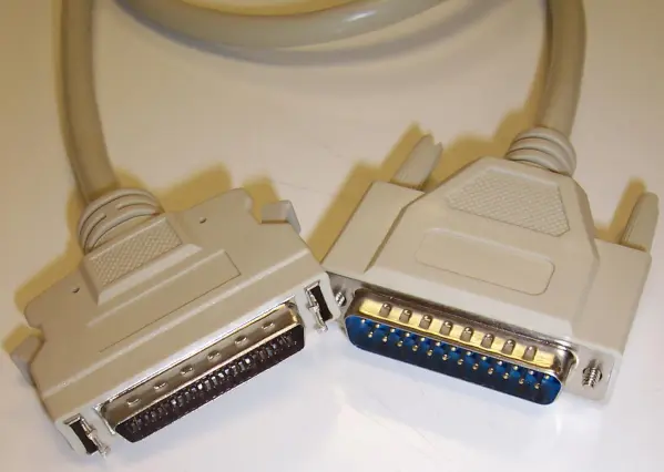 PRO SIGNAL SCSI 2 Half Pitch 50 Pin to 25 Pin D Male Lead, 1m