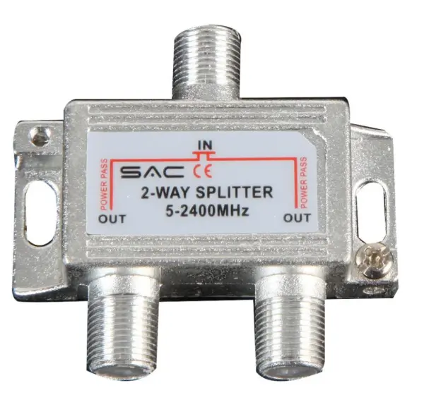 SAC Splitter Bidirezionale Interno con DC Pass, 75Ω, 5-2450MHz