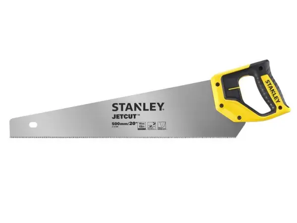 STANLEY 捷切细齿手锯 500毫米 11 TPI 适用于木材与PVC
