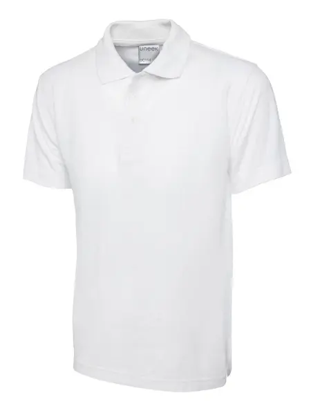 Uneek Ultra Cotton Polo Shirt - Reactive Dyed - White - 2XL