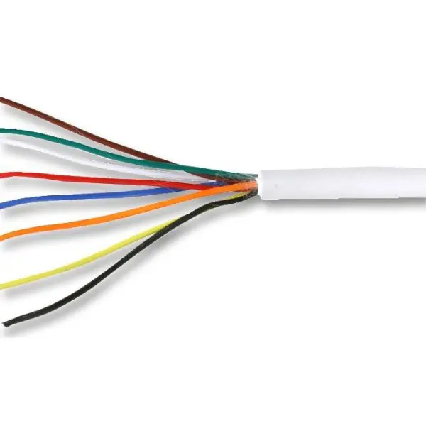 PRO POWER Alarm & Signal Cable, 8-Core, CCA, LSF Jacket, White, 100m Reel