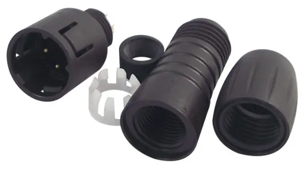 BINDER M8 4-Way 자유형 플러그 골드 플레이팅 125V/2.5A