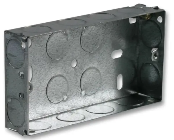 PRO ELEC - Kotak Elektrik Berganda Logam, 25mm