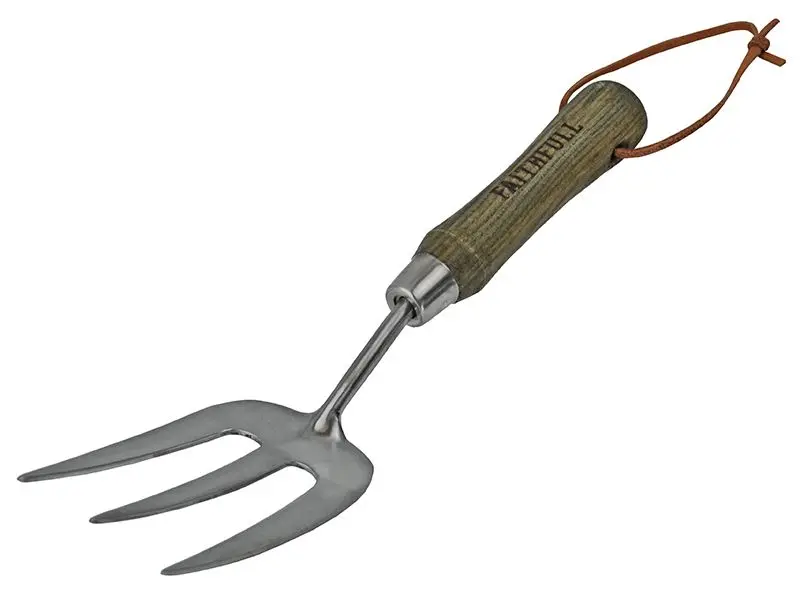 Faithfull Prestige Garfo de Mão em Aço Inoxidável com Cabo em Freixo