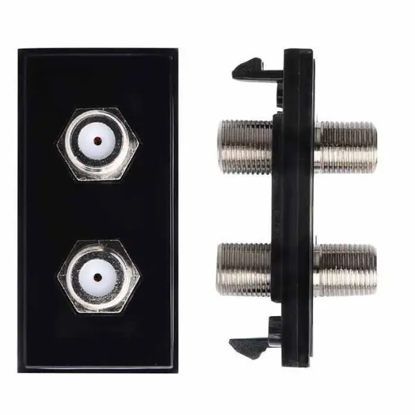 Antiference Modulo con 2 Connessioni F a F, Nero