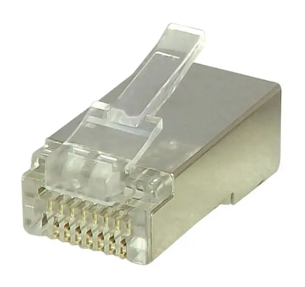 Speedy RJ45 Cat5e Shielded Ethernet Plugs, Pack of 100