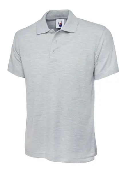 Polo actif unisexe Uneek - 50% polyester et 50% coton - Gris chiné - Taille L