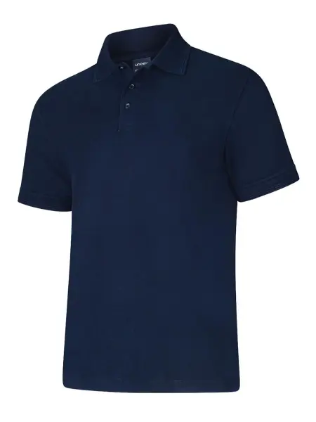 Uneek Deluxe Unisex Polo Shirt - Navy, 50% Polyester 50% Cotton, 6XL