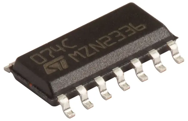 Low Noise JFET Quad Op Amp, SOIC, SMD, 14 Pins, 6V to 36V