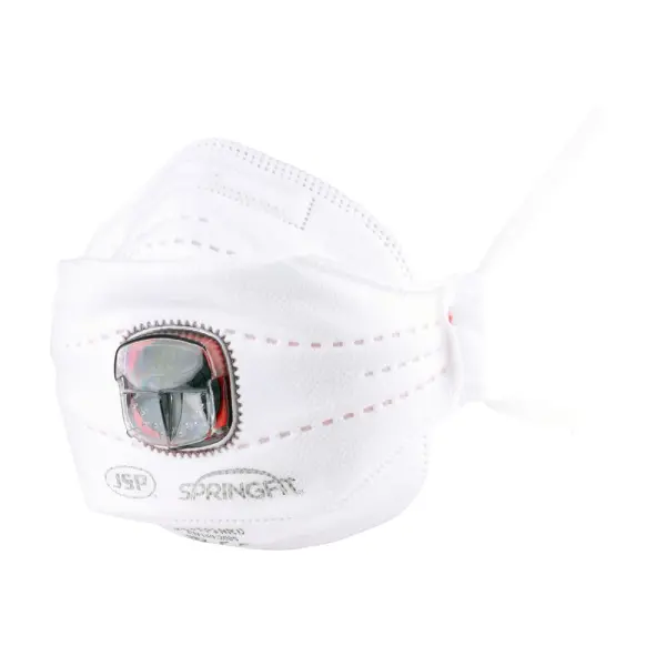 Timco SpringFit Fold Flat Valve Face Mask, White, FFP3, 32 g