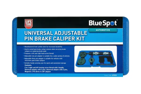 Blue Spot Univerzální nastavitelná sada klíčů pro brzdové třmeny v kufříku