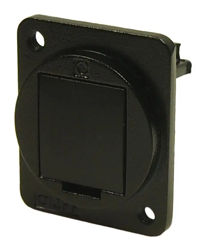 CLIFF FT Series Voedingsdoorvoer afdekplaatjes, Zwart