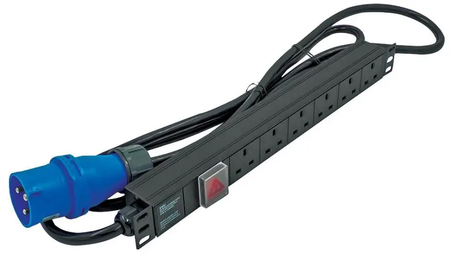 LMS DATA 1U 6-Weg 13A tot 32A Horizontale PDU