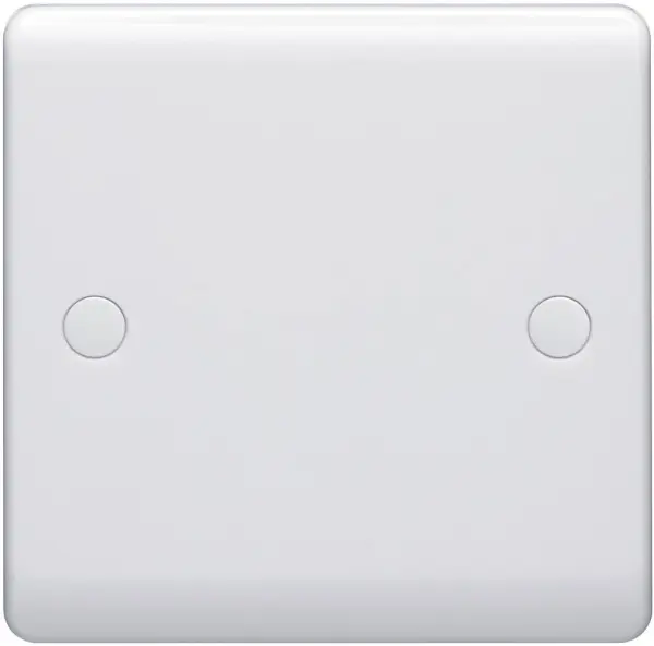 VOLEX Placa de Tapa Ciega para 1 Módulo, Blanca, BS EN 60670-1