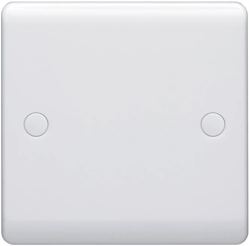 VOLEX 1개 복합용 블랭킹 플레이트, 화이트, BS EN 60670-1