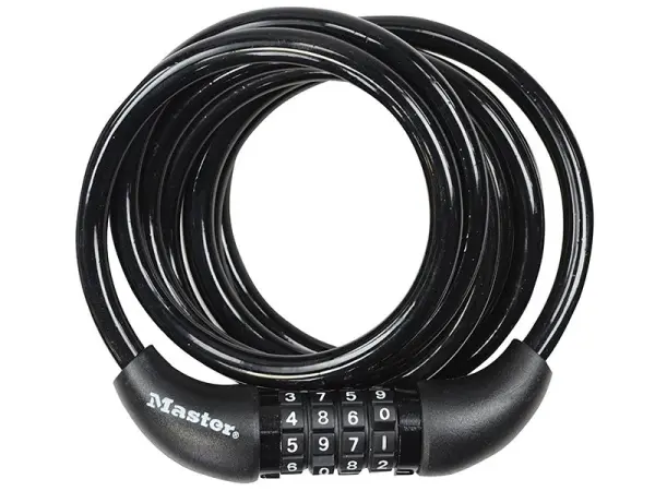 Master Lock 1.8m Self-Coiling Combination Cable, 8mm