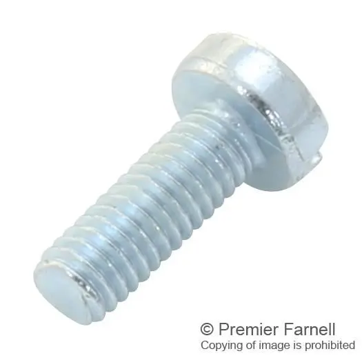 TR Fastenings M3 x 8mm Steel BZP Cheese Head Machine Screws 100 Pack