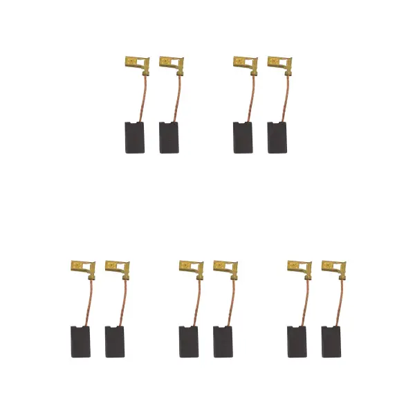CarbonBr 5 Juegos de Escobillas de Carbón para AEG A43 Mini Amoladora - 6.3 x 1