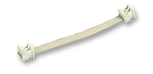 MOLEX 4-Way Flat Cable Assembly, 100mm, PF-50 Connectors