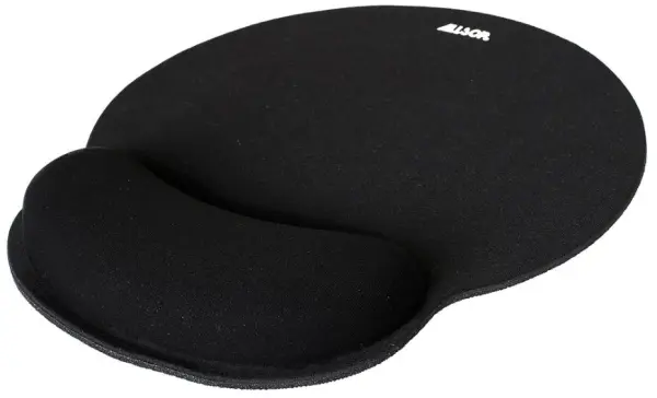 Tapis de souris ALLSOP ComfortFoam avec repose-poignet, Noir