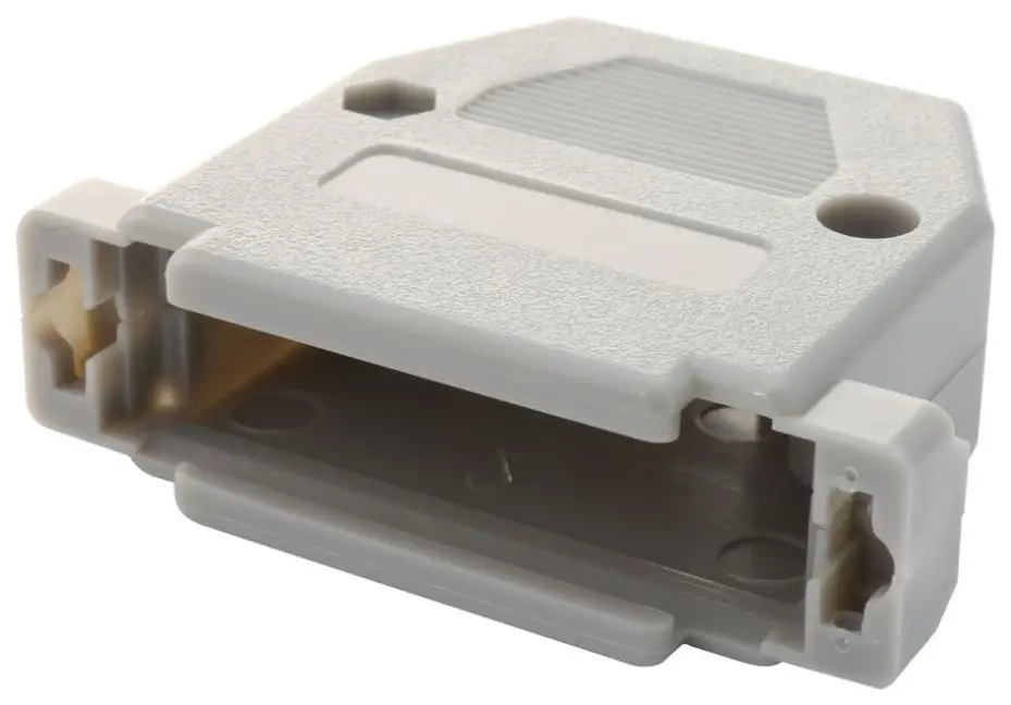 MULTICOMP 25-Way DB Backshell, ABS, 180° Cable Exit