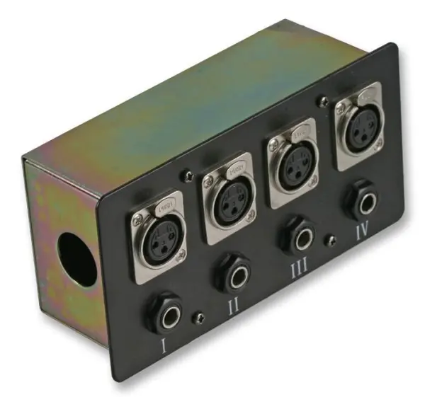 Pulse AV Connection Box with 4 XLR & 4 Jack Sockets