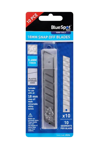Blue Spot Tools - 10 Szt. Wymienne Ostrza SK5 do Noża 18 mm