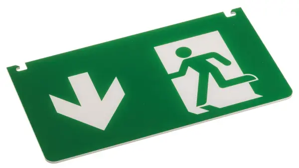 Red Arrow 5-in-1 Exit Sign Down Legend, 43mm