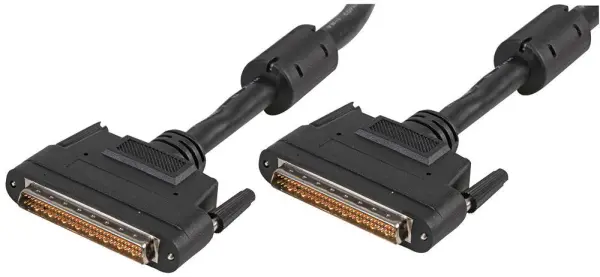 PRO SIGNAL SCSI LVD160 HD68 Male to Male Cable, 2m, Black