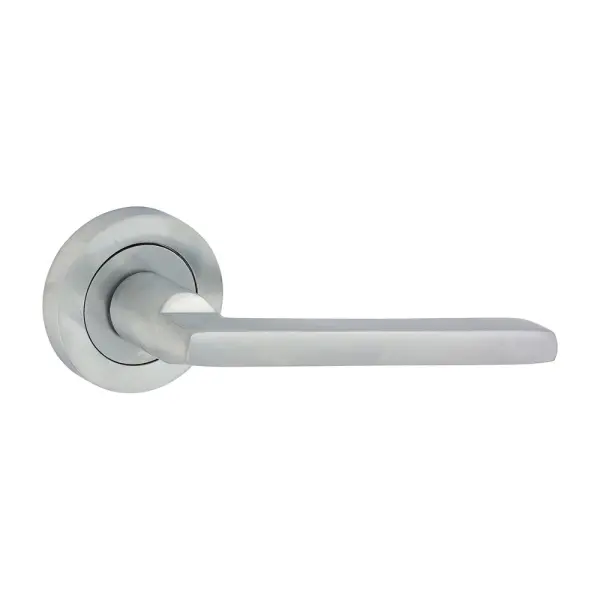 Timco Radmore Lever On Rose Handles, Satin Chrome, 51mm (Pack of 2)
