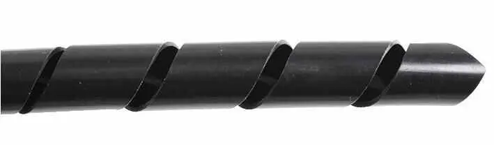 PRO POWER Black Polyethylene Spiral Wrap, 15-100mm, 10m
