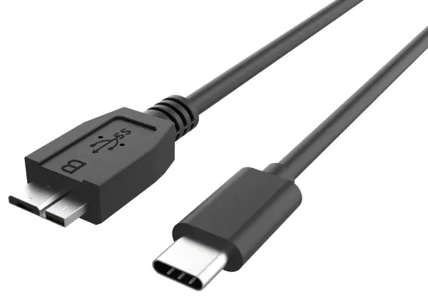 USB 3.1 Gen 2 Type-C to Micro B Lead, 1m Black