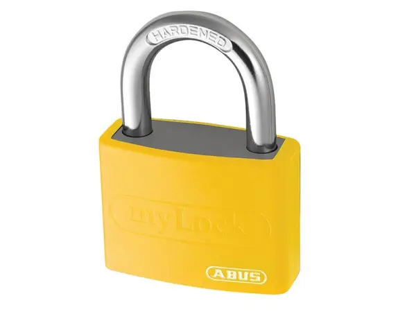 ABUS Mekanikal - Gembok Aluminium T65AL/40mm Kuning, Kunci Sama Rujukan 6401