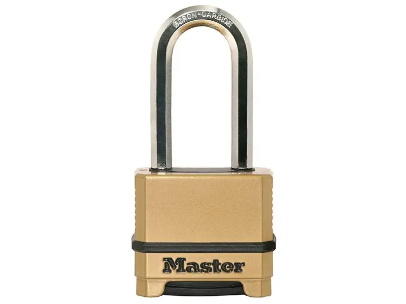Master Lock Excell Lucchetto a Combinazione 4 Cifre, 50mm Zincato, Archetto 51m
