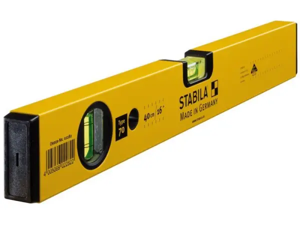 Stabila Nível de Bolha 70-40, 2 Ampolas, 40cm