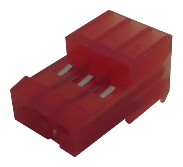 TE Connectivity 3-Way 1-Row Housing, 22AWG, 2.54mm Pitch