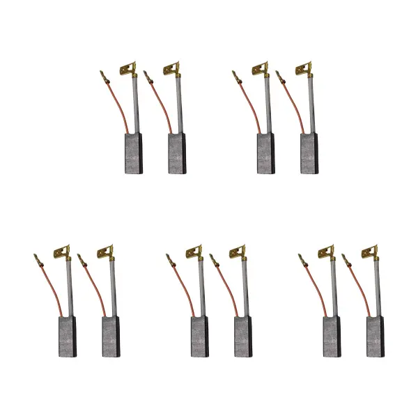 5 sad uhlíkových kartáčů pro elektronické kladivo DeWalt a Metabo, 6x10x24mm